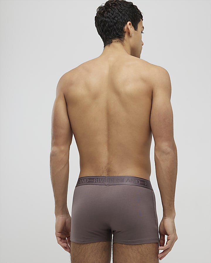 River Island Multicoloured Pack Of 5 Underwear Trunks