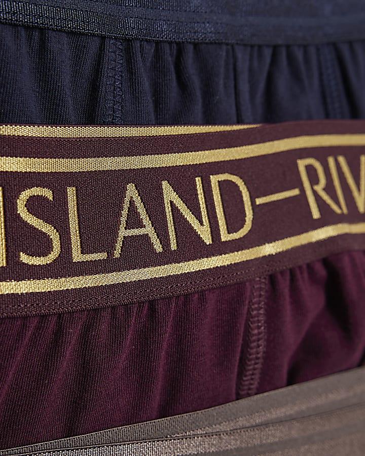River Island Multicoloured Pack Of 5 Underwear Trunks