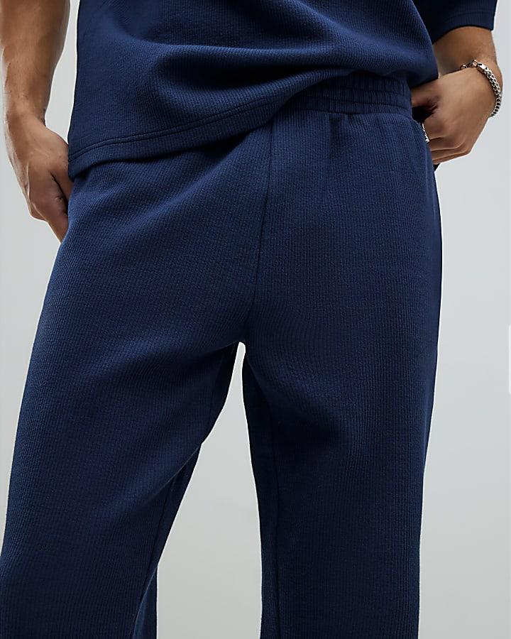 River Island Navy Oversized Fit T-Shirt And Joggers Set