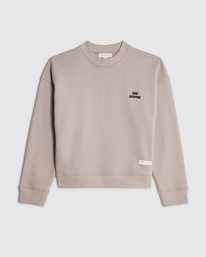 river island Pink RVR Edition Back Print Sweatshirt