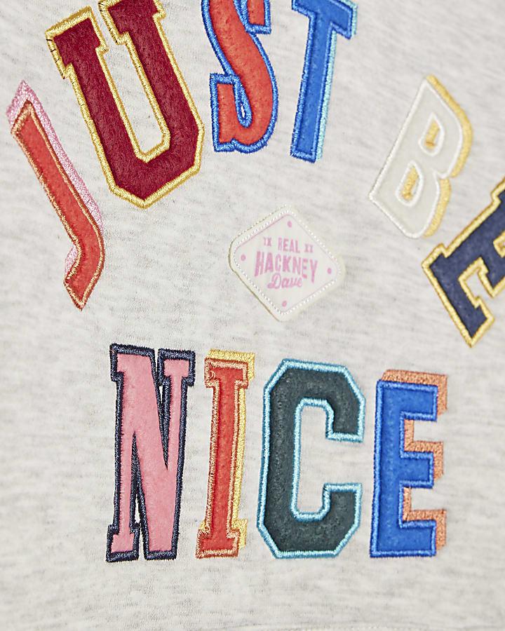 River Island Real Hackney Dave Boys Grey Nice Hoodie