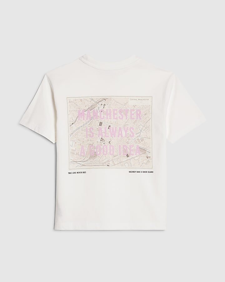 River Island Real Hackney Dave Boys Manchester T-shirt