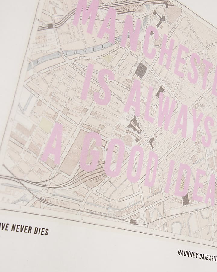 River Island Real Hackney Dave Boys Manchester T-shirt