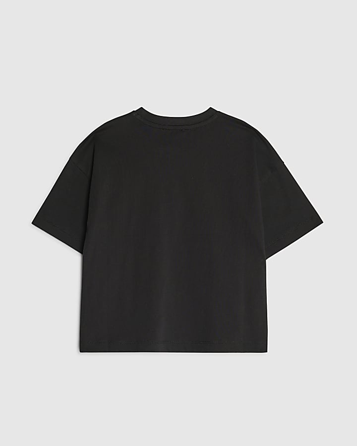 River Island Real Hackney Dave Mini Black Nice T-Shirt