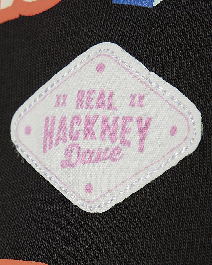 river island Real Hackney Dave Mini Black Nice T-Shirt
