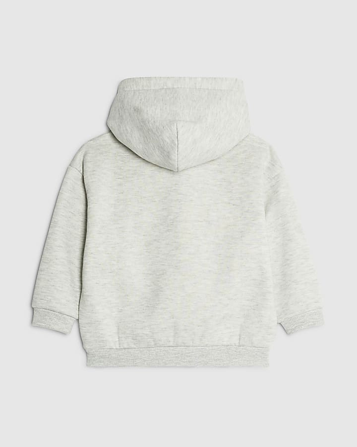 River Island Real Hackney Dave Mini Grey Nice Hoodie