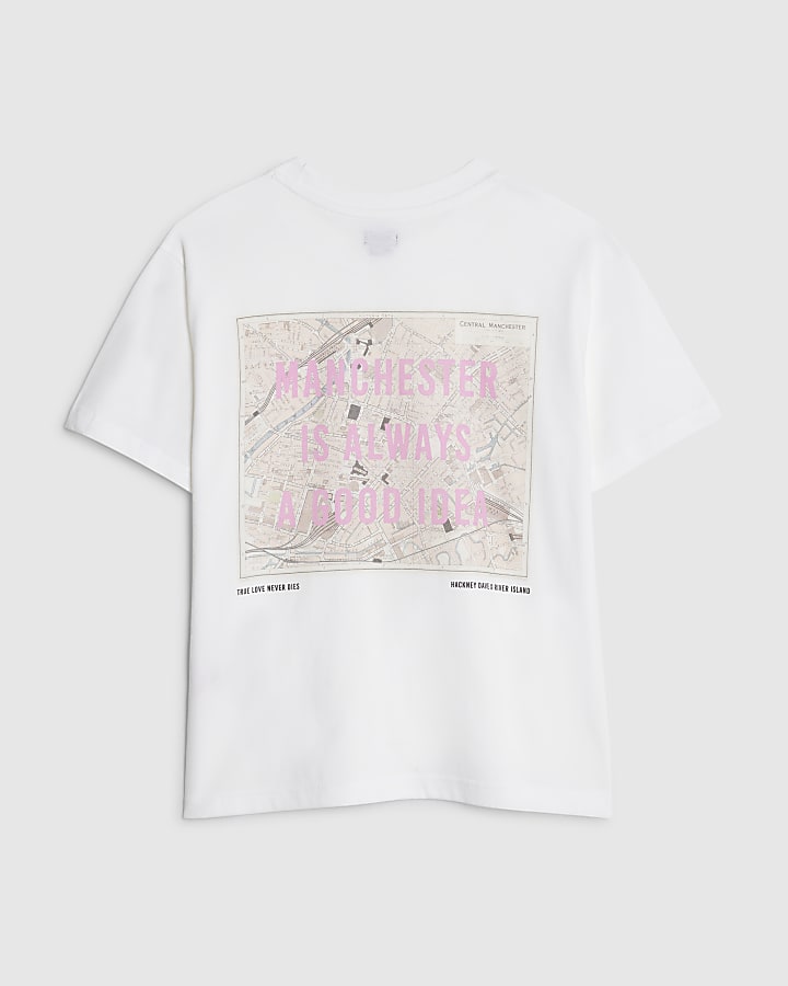 River Island Real Hackney Dave Mini Manchester T-shirt