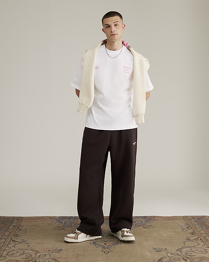 River Island Real Hackney Dave White Birmingham T-Shirt