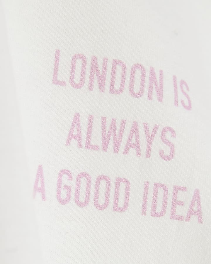 River Island Real Hackney Dave White Mini London Tee