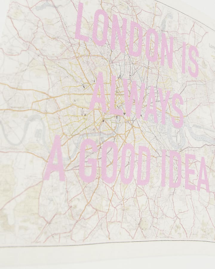 River Island Real Hackney Dave White Mini London Tee