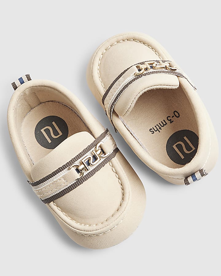 river island Baby Boys Beige Smart Loafer