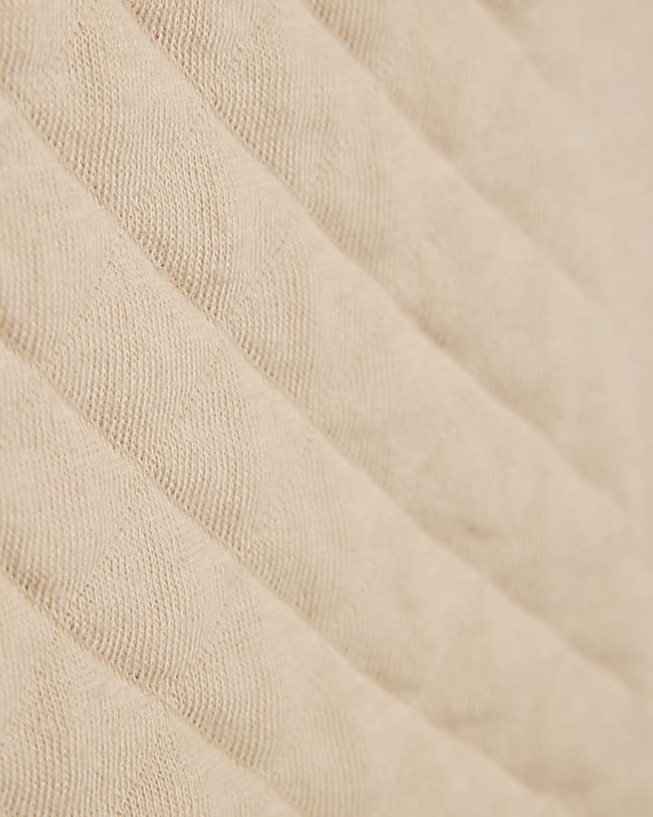 River Island Baby Boys Khaki Quilted Gilet Set