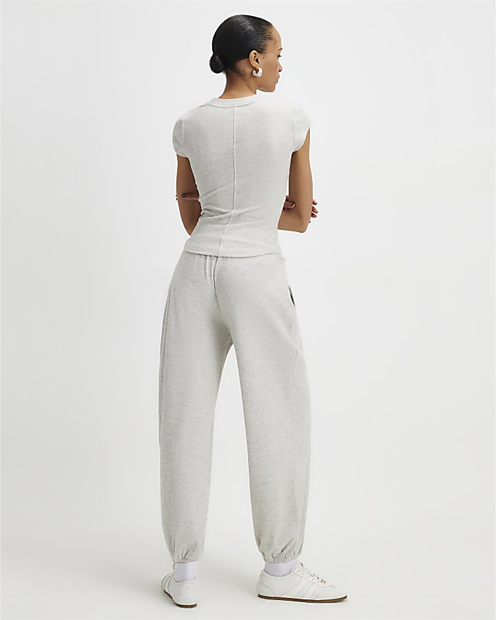 River Island Beige Cosy Balloon Leg Joggers