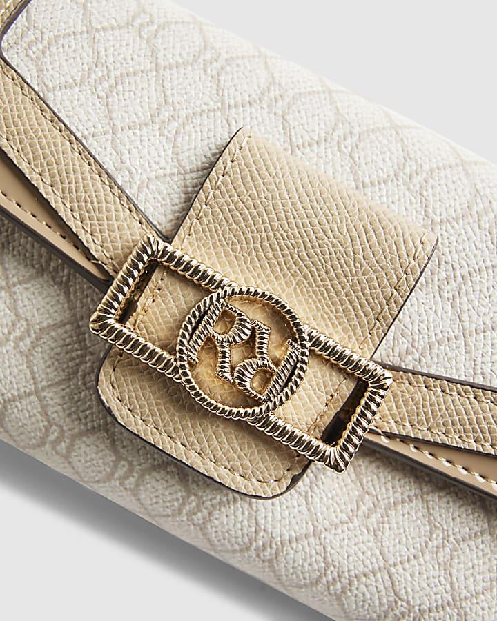 river island Beige Monogram Mini Tote Bag Bundle