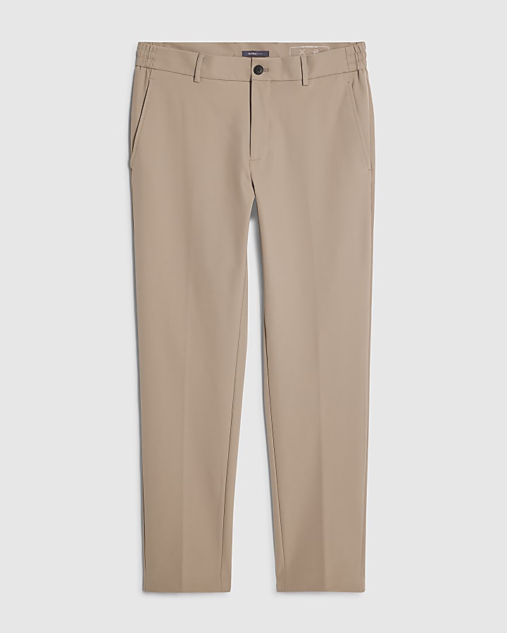 river island Beige Skinny Fit Trousers