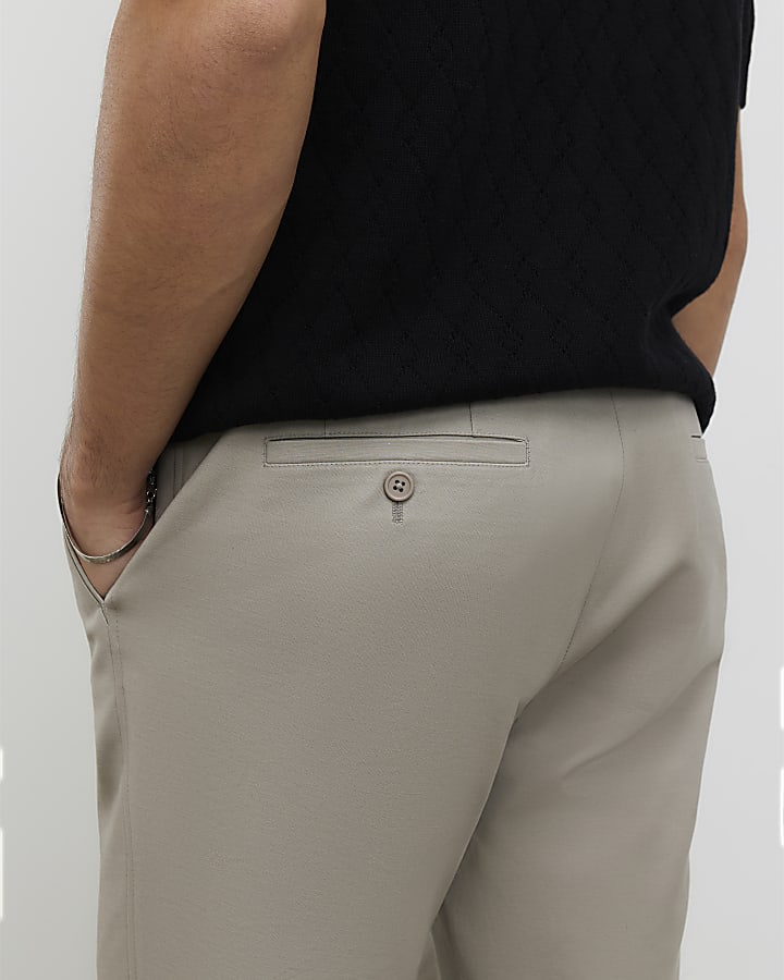River Island Beige Slim Fit Chinos