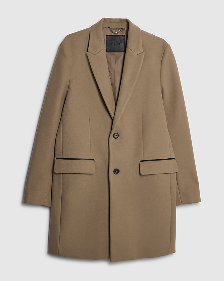 river island Beige Tailored Coat