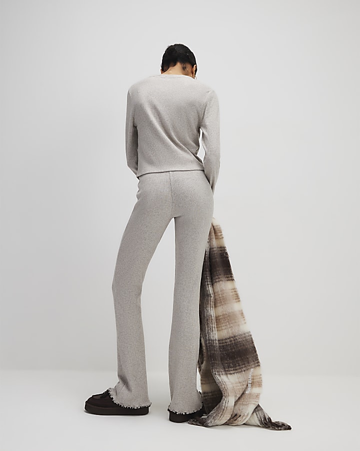 River Island Beige Twist Top Loungewear Set
