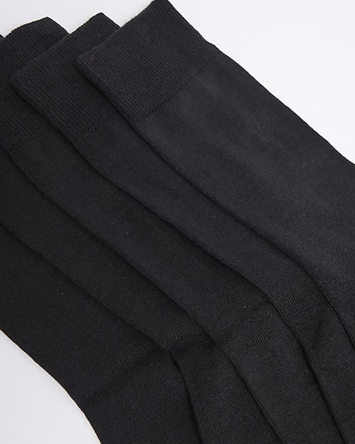 River Island Black 5 Pack Ankle Socks