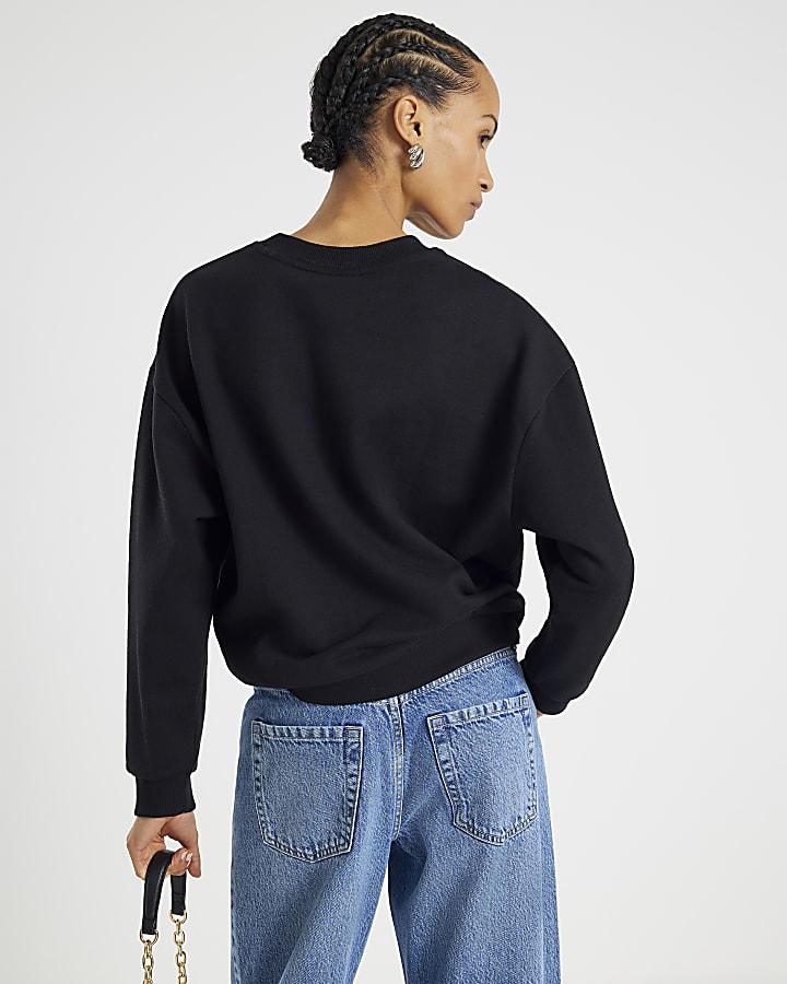 River Island Black Aspen Sweatshirt