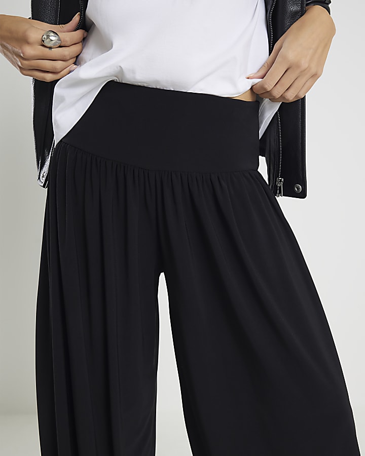 River Island Black Balloon Leg Trousers