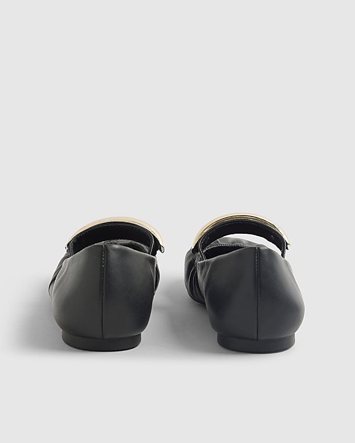 River Island Black Bangle Ballet Shoes