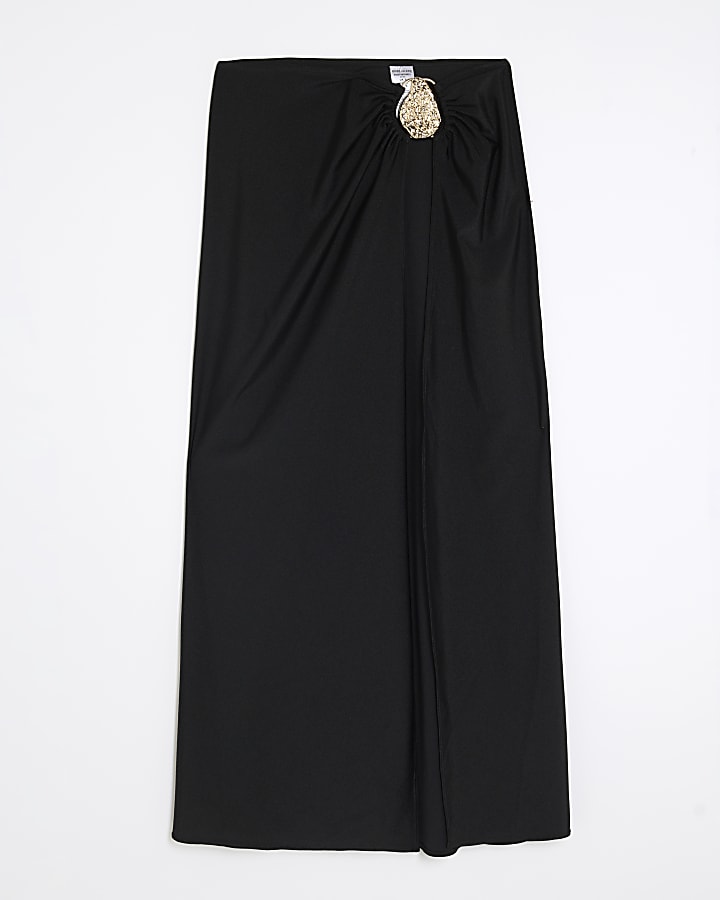 river island Black Black Hardware Maxi Sarong