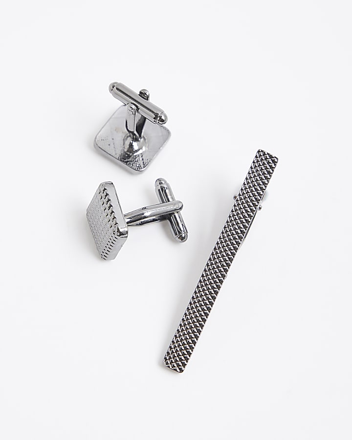 River Island Black Bobble Cufflink Set