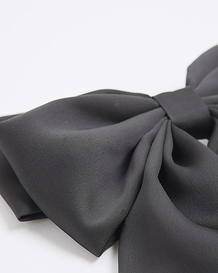 river island Black Bow Hair Clip
