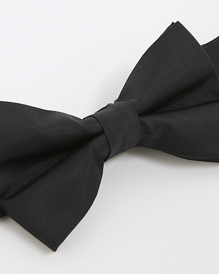 river island Black Bow Tie
