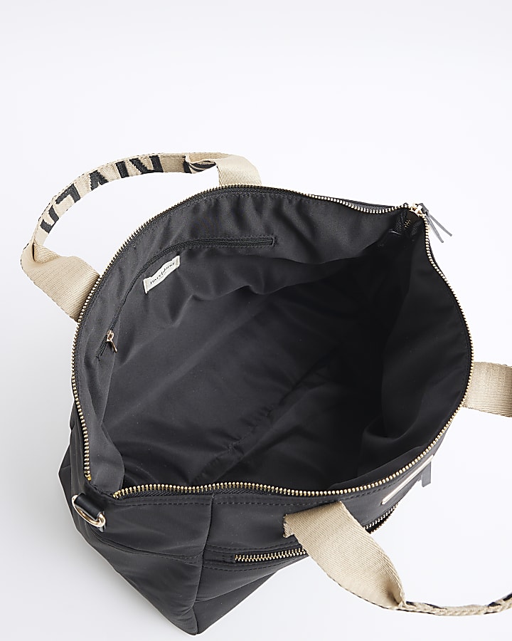 river island Black Cabin Size RI Holdall bag