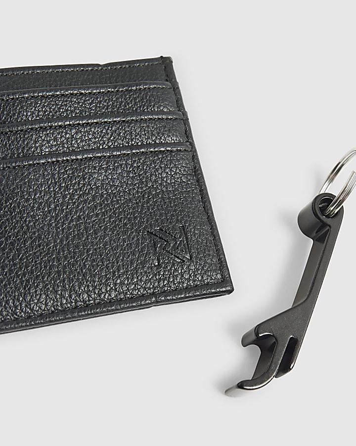 River Island Black Card Holder Gift Set