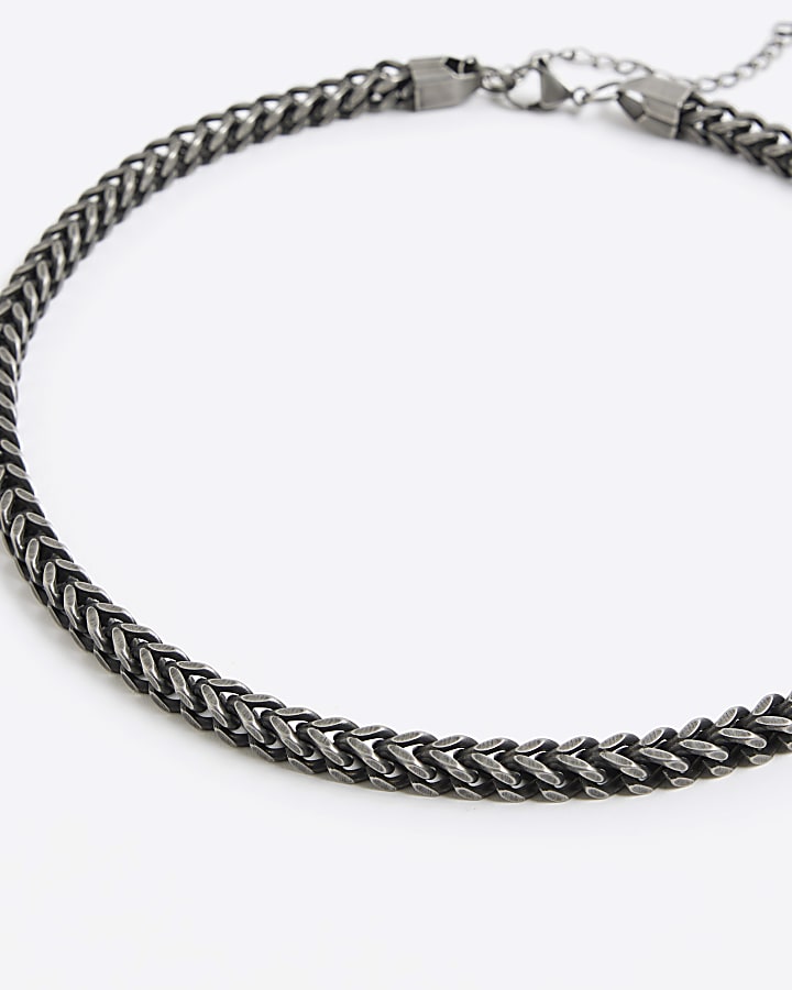 river island Black Chunky Chain Necklace