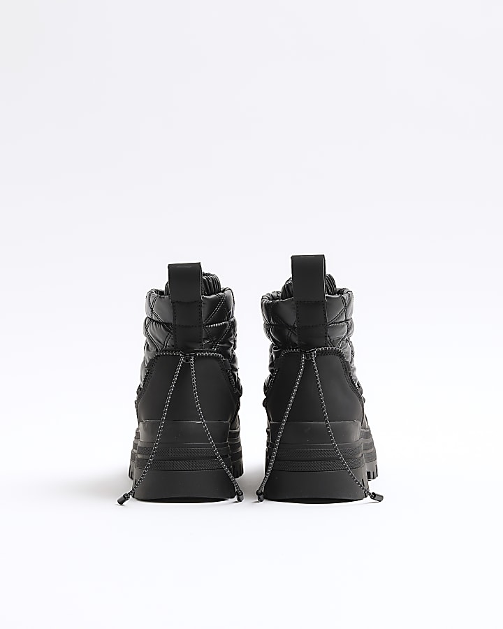 River Island Black Chunky Snow Boots