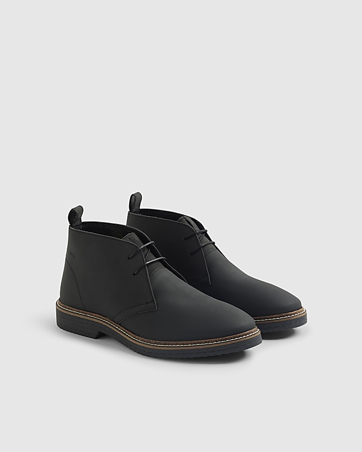 River Island Black Desert Boots