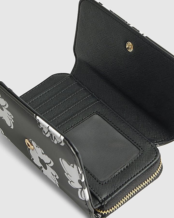 river island Black Floral Print Purse