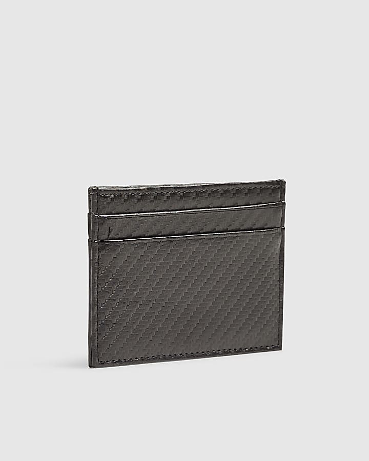 River Island Black Geometric Card Holder