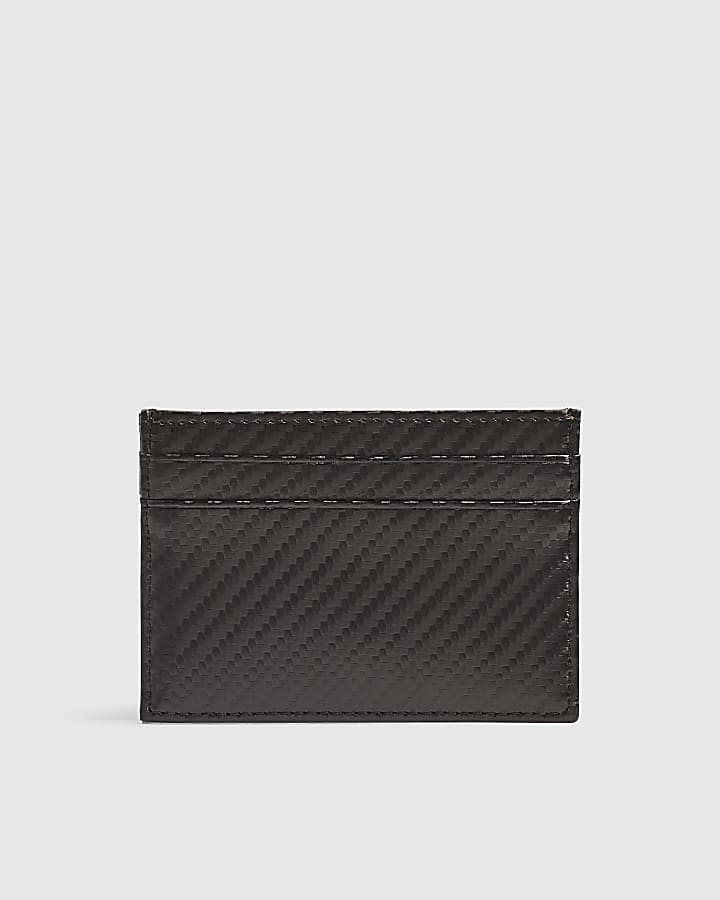 River Island Black Geometric Card Holder