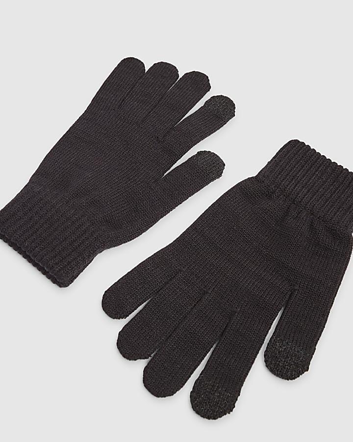 River Island Black Gloves