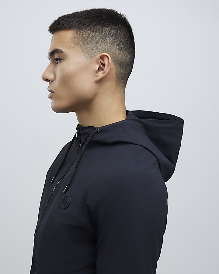 River Island Black Hooded Jacket