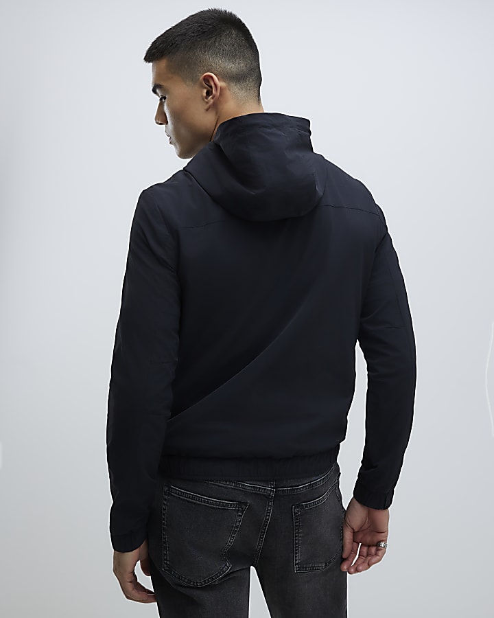 River Island Black Hooded Jacket