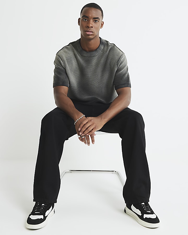 River Island Black Loose Fit Jeans
