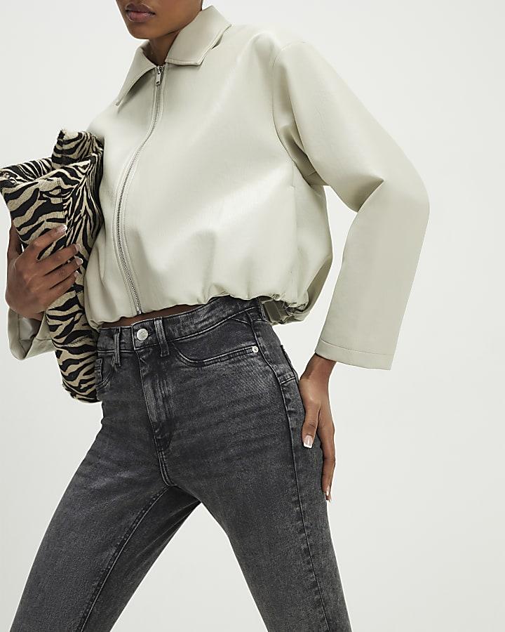River Island Black Mid Rise Sculpt Skinny Jeans