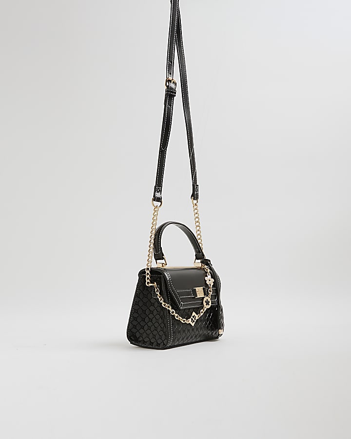River Island Black Mini Tote Cross Body Bag