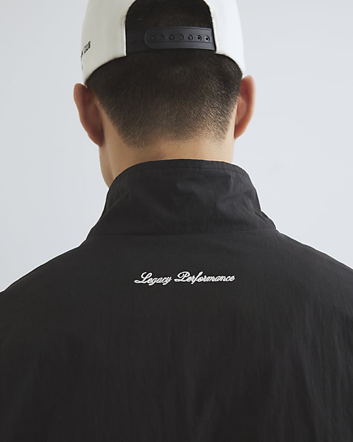 River Island Black Motorcross Tracksuit Jacket