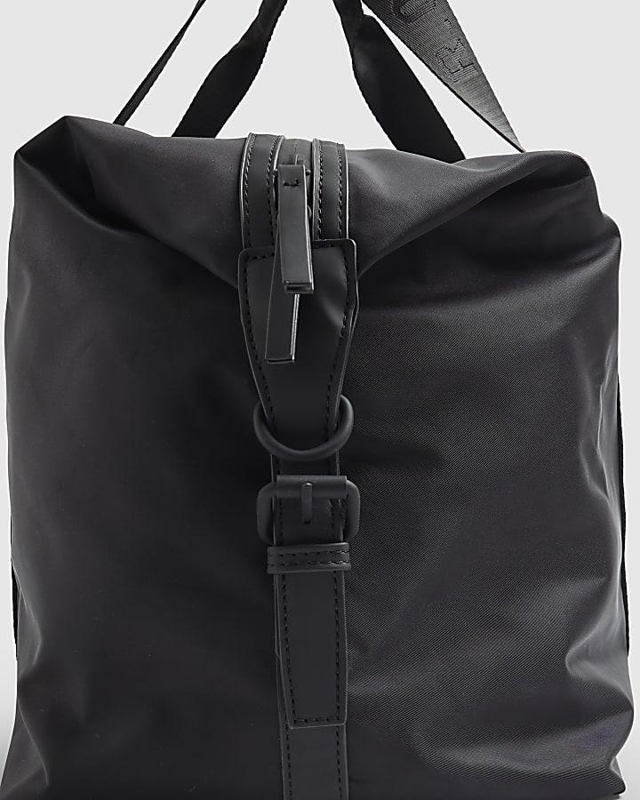 River Island Black Nylon Holdall Gym Bag