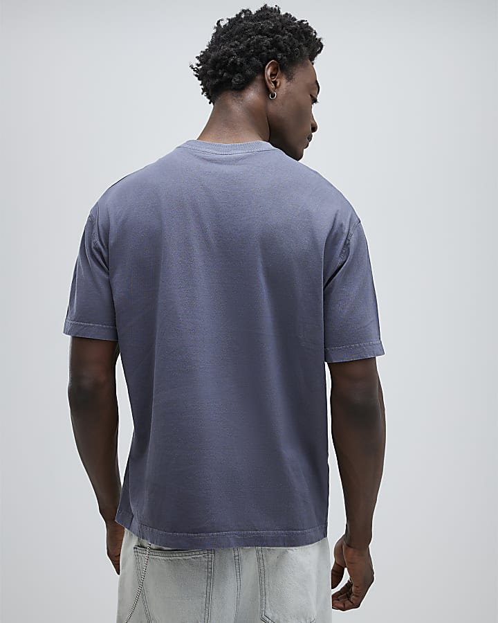 River Island Black Oversized Fit Karma Dog T-Shirt