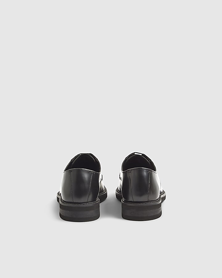 River Island Black Pointed Toe Derby Shoes