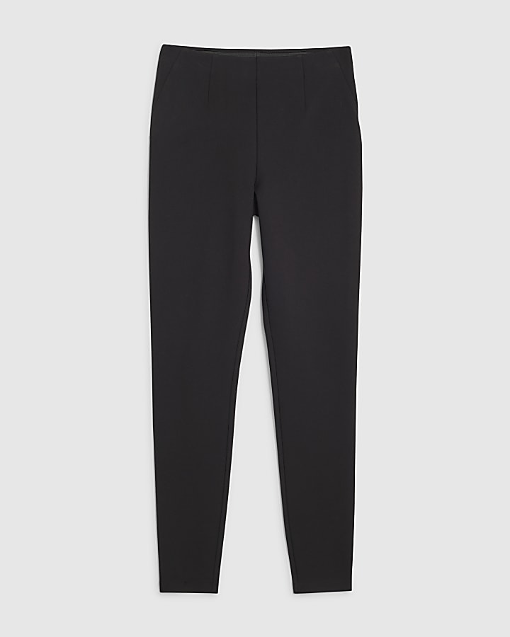 river island Black Ponte Leggings