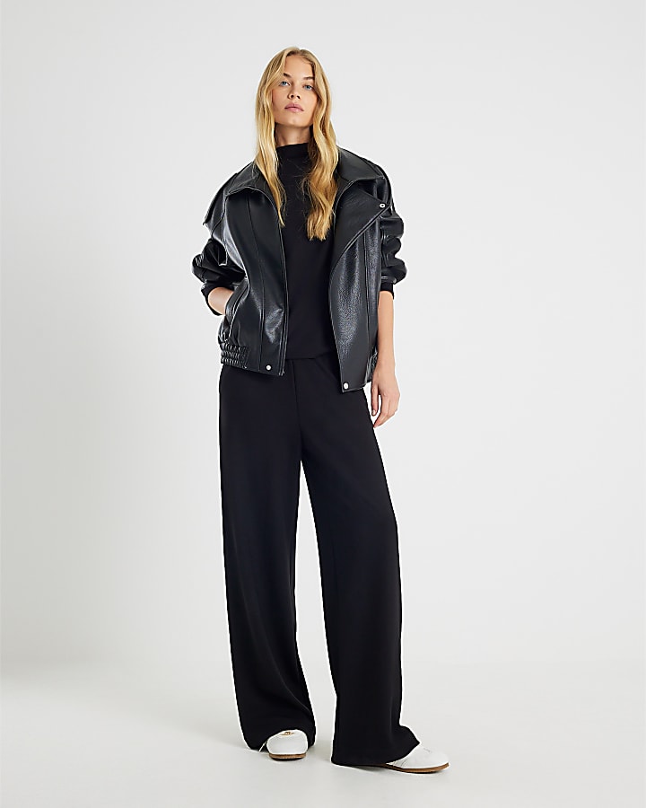 River Island Black Premium Long Sleeve Top